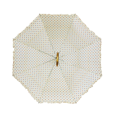 طراحی مد چتر زنانه با قاب طلایی توری