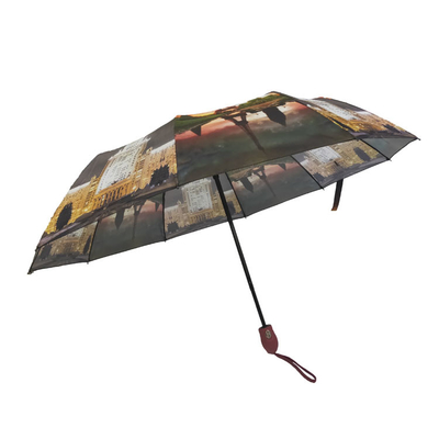 چتر چاپ دیجیتال باز و بسته خودکار سفر 21 اینچ