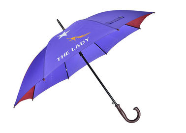 23 اینچ خودکار باز کردن قاب فلزی هدایای تبلیغاتی چتر ، لوگوی سفارشی چترهای گلف