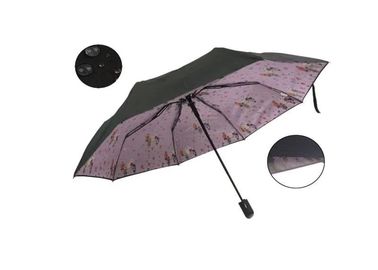 چتر تاشو تاشو دو تاج ، چمدان بسته شده بسته به طور کامل در داخل چاپ
