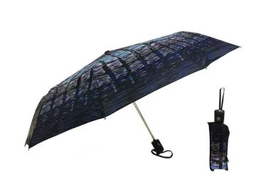 مقاومت در برابر باد چتر مسافرتی اتوماتیک 21 اینچ 8k کسب و کار جمع و جور 3 تاشو تاشو