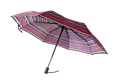 چاپ رنگی راه راه سفارشی چتر مسافرتی مینی رنگین کمان