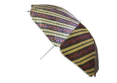 چتر قابل حمل ضد آب ساحل محکم ، پارچه ساتن چتر پاسیو در فضای باز