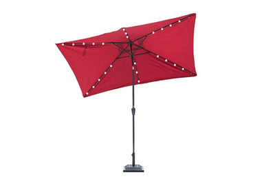 چتر باغ UV Umbrella Charming Led Lights Lights Polyester پارچه آلومینیومی