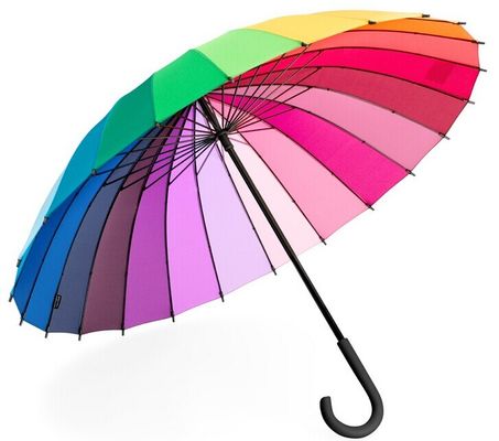Rainbow Straight 24 Ribs چترهای گلف ضد باد