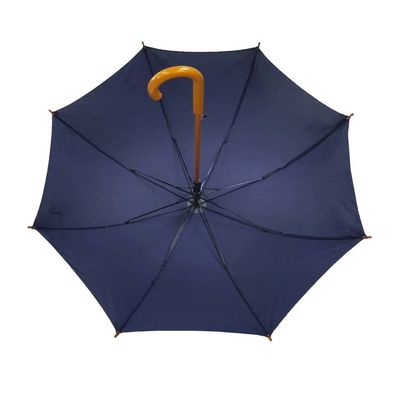 چتر دستگیره چوبی پارچه ای پلی استر پنگ اسفنجی اتوماتیک