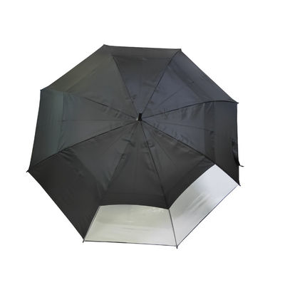 چترهای گلف ضد باد اتوماتیک Pongee 190T با صفحه شفاف