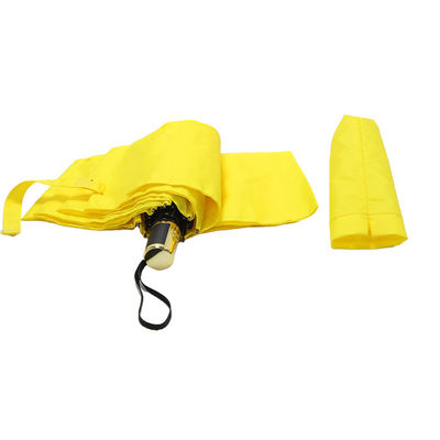دنده های فلزی سه چتر تاشو زرد رنگ ضد آب