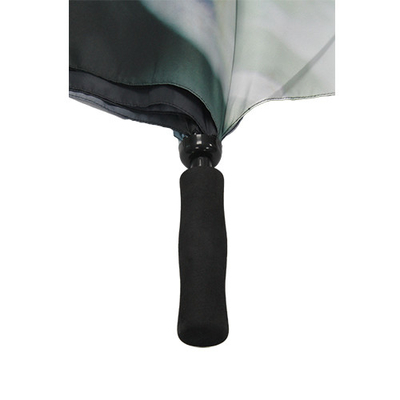 چتر فلزی 8 میلی متری راست چتر گلف باز اتوماتیک با چاپ دیجیتال