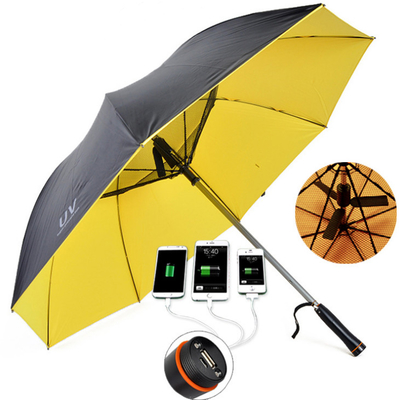 فن چتر انفجاری تابستانی 190T Pongee با دسته پلاستیکی