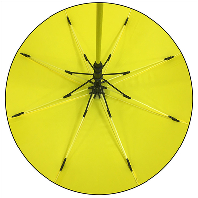 چتر گلف مردانه سایز بزرگ فایبرگلاس شفت پونجی زرد رنگ
