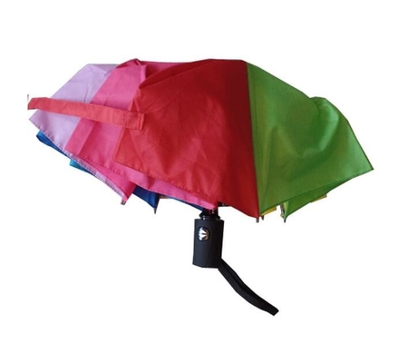 چتر باز و بسته خودکار Rainbow Pongee تاشو 21 اینچ x8k