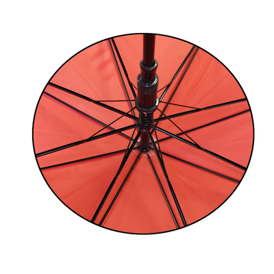 لوگوی سفارشی RPET Pongee قطر چتر 105 سانتی متری با دسته J پلاستیکی