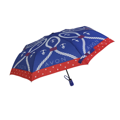 چتر ضد باد 3 تاشو خودکار Pongee Auto Open برای بانوان