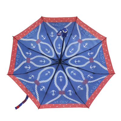 چتر ضد باد 3 تاشو خودکار Pongee Auto Open برای بانوان