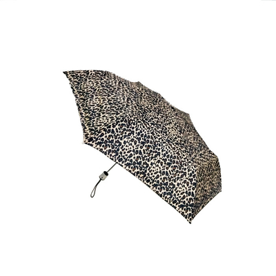 چتر جیبی ضد باد مینی ضد اشعه ماوراء بنفش Lepoard Printed