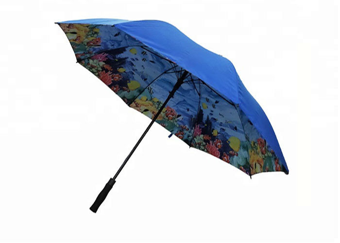 30 اینچ دو لایه گلف Umbrella Solid Outsider جامد چاپ رنگی داخل لایه