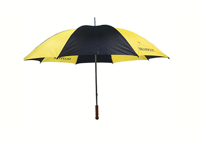 دسته دستی چوبی ضد باد چتر سفارشی اندازه بزرگتر باز کنید