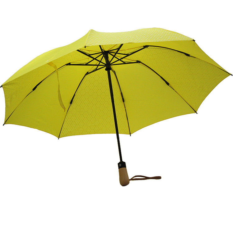 دنده های فلزی سه چتر تاشو زرد رنگ ضد آب