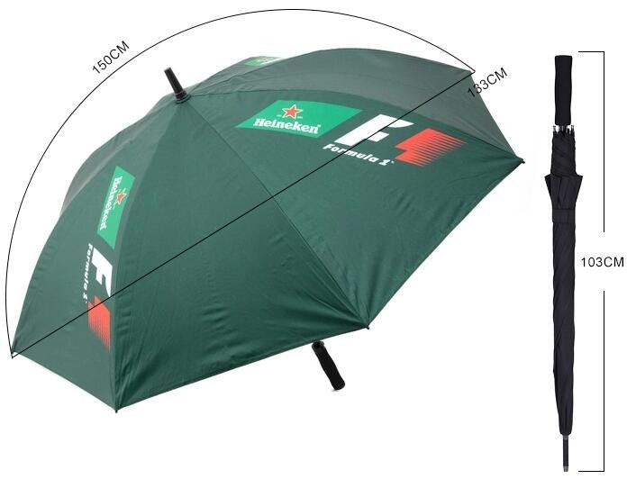 130cm راهنمای باز EVA Handle Fiberglass Ribs Umbrella