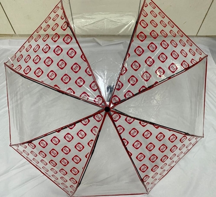 راهنمای چتر تاشو شفاف 21 اینچ قاب فلزی باز