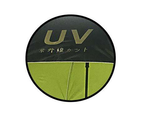 رنگ سیاه UV Proof Pongee Auto Open Stick چتر قطر 105 سانتی متر