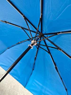 21-inch 8-Rib Reinforced Frame Reverse Umbrella with UPF 50+ UV Protection and Manual Folding Design