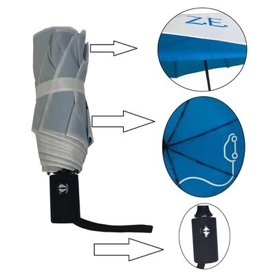 Windproof UPF50+ Waterproof Foldable Umbrella for Daily Commute & Outdoor Travel