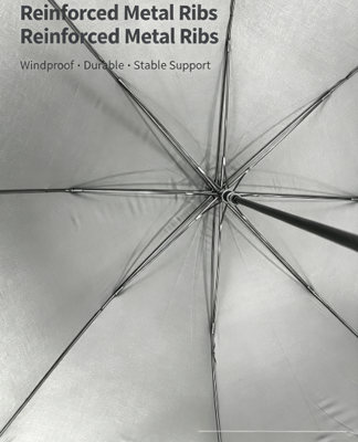 چتر گلف ضد باد فایبر گلاس با چاپ سفارشی و طراحی دو لایه