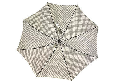 سفارشی آلومینیومی چتر پلی استر / پارچه Pongee با قطر 100-103cm باز