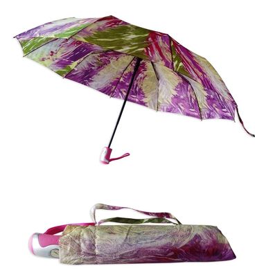 پاراسول ضد آب / ضد باد 2 چتر رنگی تاشو برای زنان