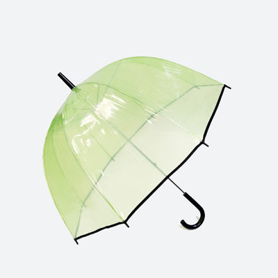 Straight POE چتر گنبدی شفاف با دسته شکل J
