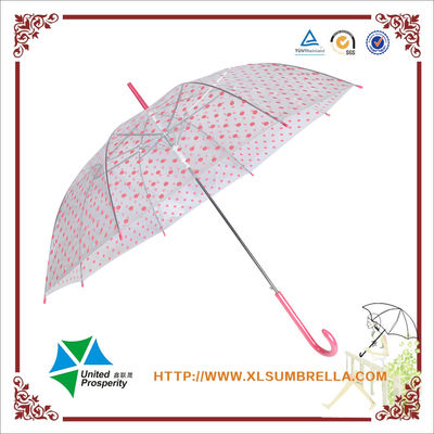 J Handle Pink Dot POE چتر باران شفاف برای کودکان