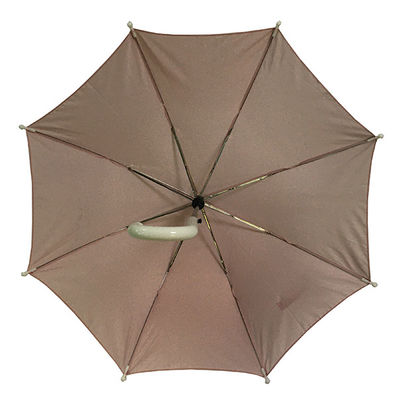 چتر بارانی بچه گانه فلزی Pongee 8mm پوشش دار نقره ای