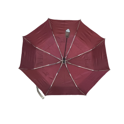 چتر ضد باد UV Pongee اتوماتیک 3 تاشو برای بزرگسالان