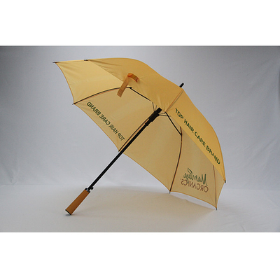چتر گلف خودکار تبلیغاتی با دسته چوبی مستقیم