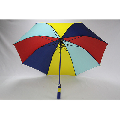 چترهای گلف رنگارنگ پارچه سه رنگ BSCI