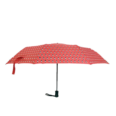 چتر تاشو خودکار در فضای باز 21 اینچی لوگوی سفارشی Pongee 190T