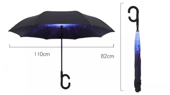 چتر معکوس پونجی وارونه داخل بیرون دو لایه 23 اینچ