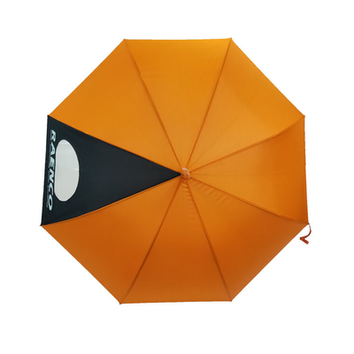 قاب فلزی پارچه ای پونجی چتر بارانی زنانه اتوماتیک رنگ نارنجی