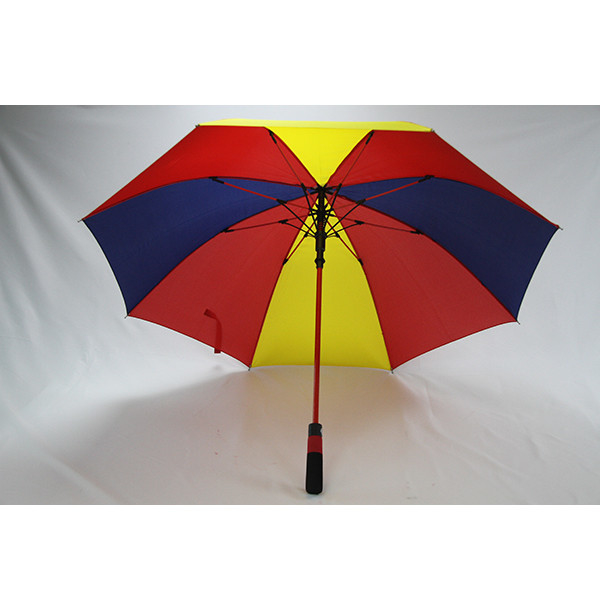 چترهای گلف رنگارنگ پارچه سه رنگ BSCI