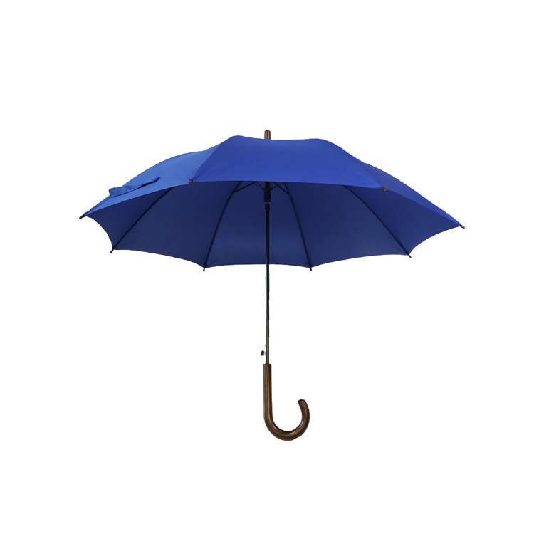 چتر هدیه تبلیغاتی رنگ جامد ضد باد SGS با دسته چوبی
